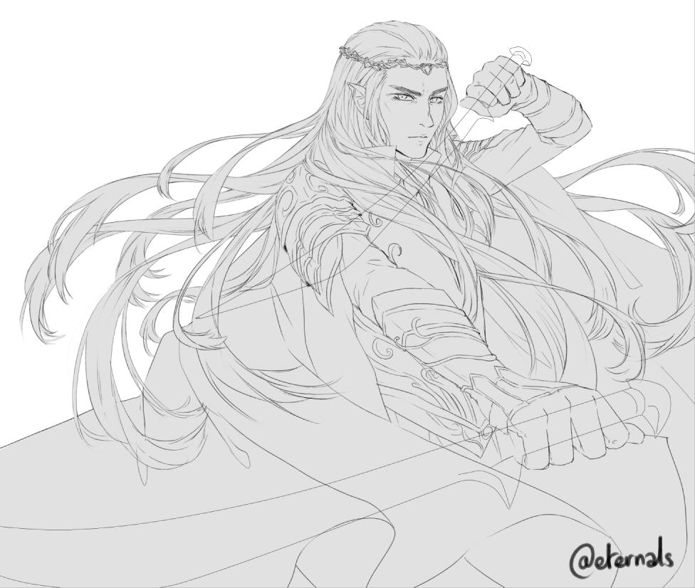 eternals's tweet photo. Legolas n Thranduil <3 they took me all day ....i'm so dead , but i love them so muchhh #Legolas #Thranduil #LOTR http://t.co/bssk3uTxwc