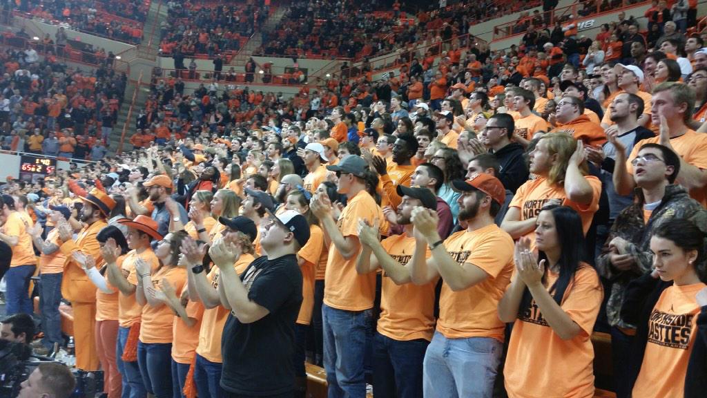 OSUPromos's tweet image. COWBOYS WIN!!! Thank you to all the students that came out to the game today! #okstate #Northside #Southside