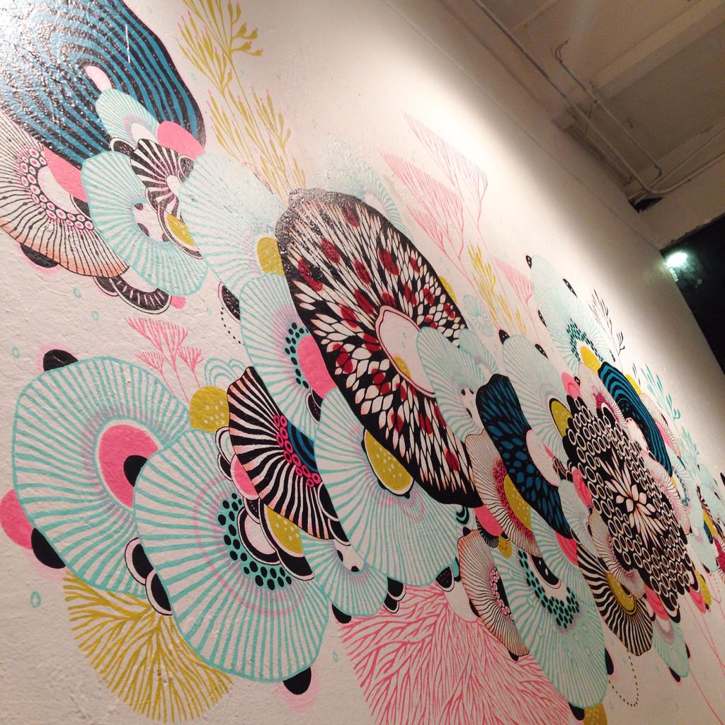 My show 'Radiance' opens tonight <a href="/LeQuiVive/">LeQuiVive</a> in Oakland at 7pm. Come out to see the new work and the giant mural I did