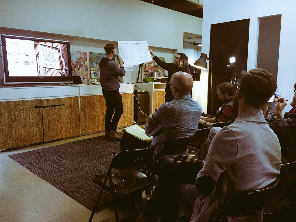 Presentation time! #CityCampSac