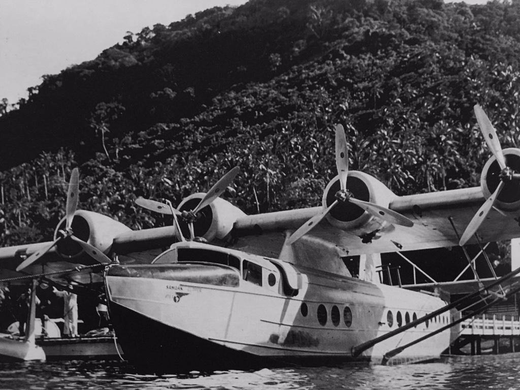 AirSmolik's tweet image. The golden era RT @CaptainMusick: The Samoan Clipper on her last visit here at Pago Pago on December 24, 1937  #AvGeek