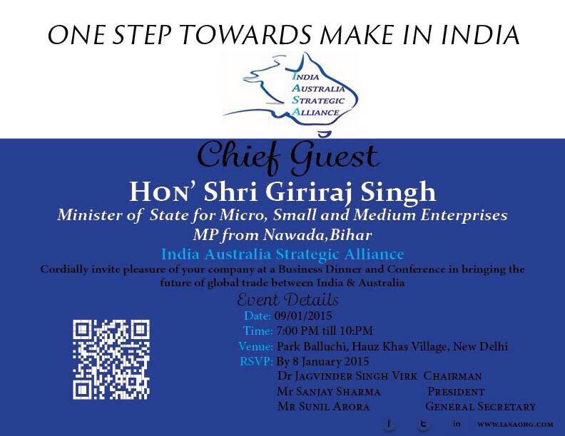 IasaOrg's tweet photo. IASA MSNE dinner with Hon' @girirajsinghbjp had a wonderful meeting and networking for all who made their presence http://t.co/kkaUl63imQ