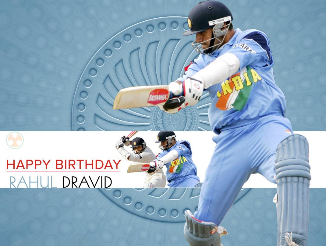 Yuva Desh wishes a very Happy Birthday to the legendary Rahul Dravid, \The Wall\ of Indian Cricket. 