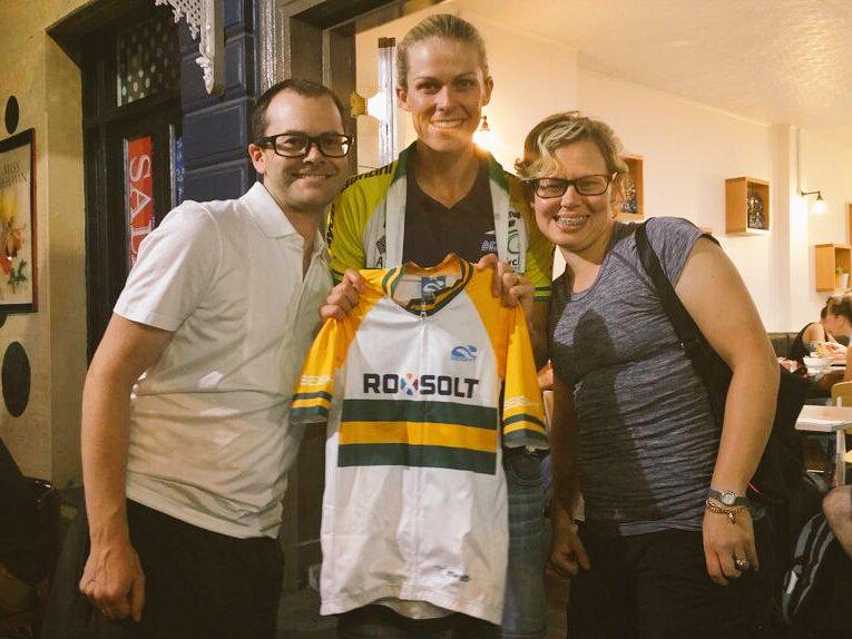 Kimbers_Wells's tweet photo. Changing of the guard.A huge thanks2 #Roxsolt @crazycyclefan 4their steadfast support as I move2 @High5DreamTeam 2015 http://t.co/Znn7d3RwZz
