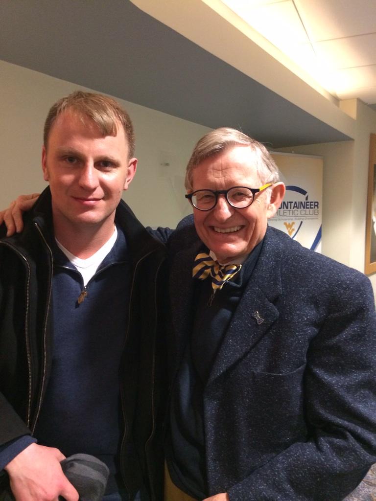 SecureSelfies's tweet photo. Dr. Wowzcuk caught up with the selfie king @gordongee at @WVUhoops game this evening #WVU #selfie #SecureSelfies http://t.co/52doWjNYTx