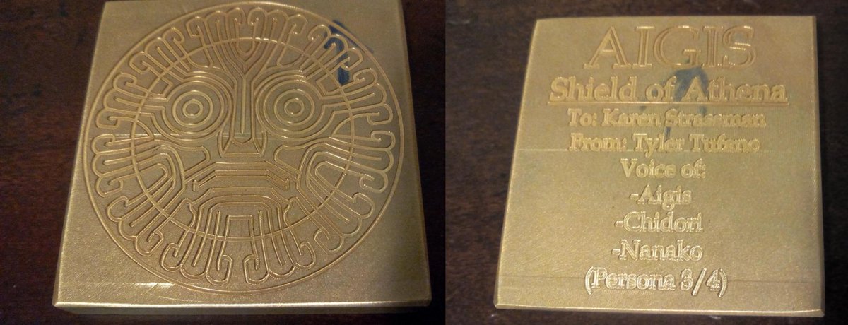 biodude18's tweet photo. @KarenStrassman Here's that brass present I engraved, I think you asked me to tweet this. It was great meeting you! http://t.co/36bUONpHlQ