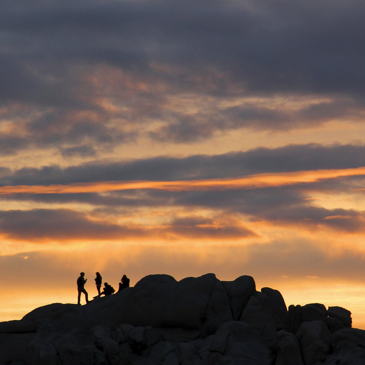 What's your most memorable sunset at #JoshuaTree? This photo is from earlier this evening at #JumboRocks.