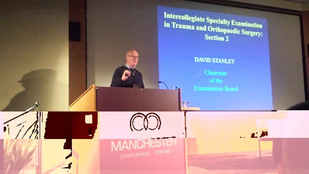 BritOrthopaedic's tweet photo. #Sunday #BOAIC 2015 1st presentation given by David Limb &amp; David Stanley 'The Structure of the New Exam' @ortholimb http://t.co/fIRnFSZwhk