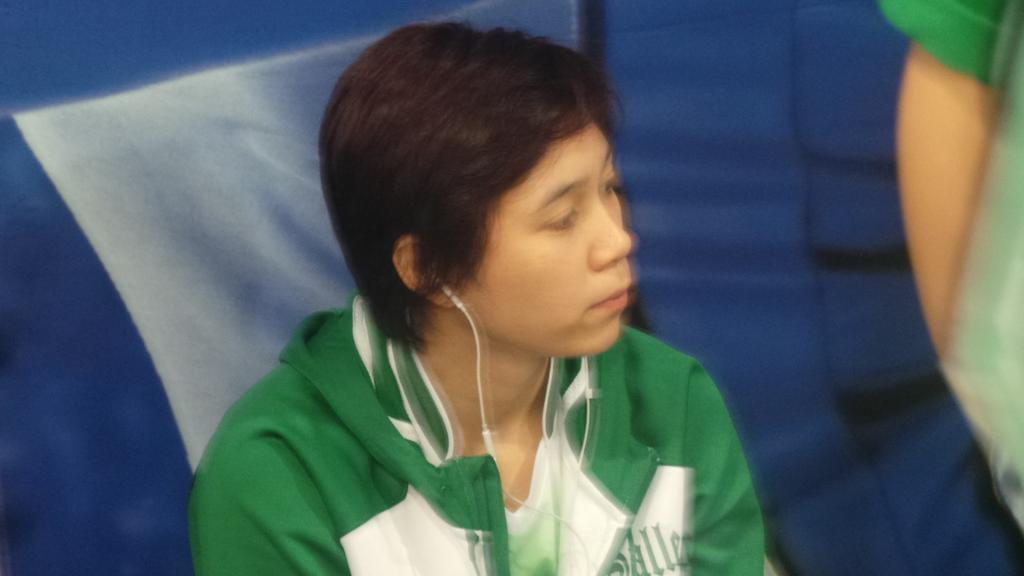 @mikareyesss and the dlsu team just landed at moa arena.