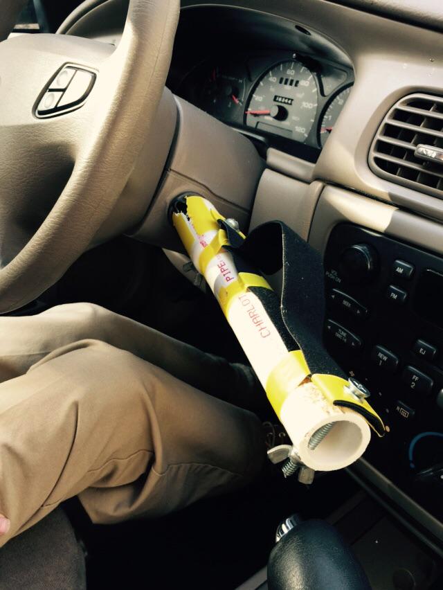 Made #STEM inspired ignition stick for my dad who has ALS and was too weak to start car , now he can #STEMHQ it works