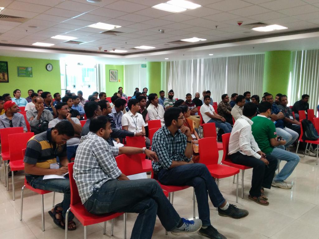 What a good looking bunch of people at the #openstack meetup <a href="/wipro/">Wipro</a>. Welcome note by wipro