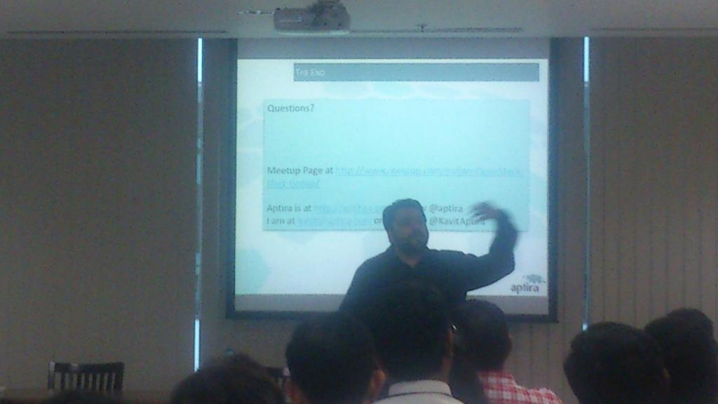 ankeshsagar's tweet photo. Very good overview from @KavitAptira on indian @OpenStack #community @Wipro campus http://t.co/8IMacgxhdO