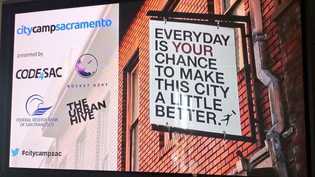 We had an awesome time at #CityCampSac today. Thank you to the @code4sac organizers, you did an amazing job!