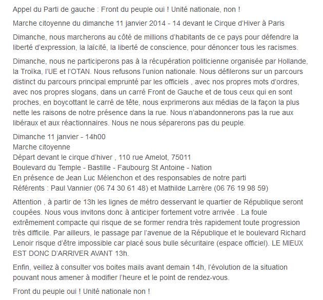 en marge des officiels : la marche citoyenne à la mémoire des poètes c'est devant le Cirque d'Hiver et par Bastille !
