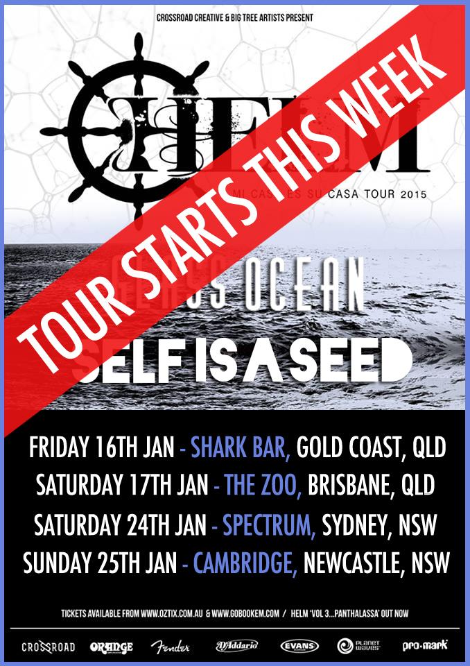 You're up first QLD... Yew!!!! <a href="/HELMband/">HELM</a> &amp; <a href="/GlassOceanMusic/">Glass Ocean</a>