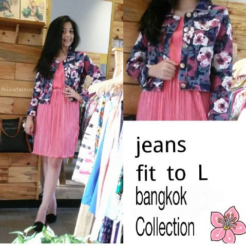 labellezamode1's tweet photo. NEW FLOWER JACKET JINS BKK•75RB•BHN JEANS #LIMITTED http://t.co/TpyNf8HYUI