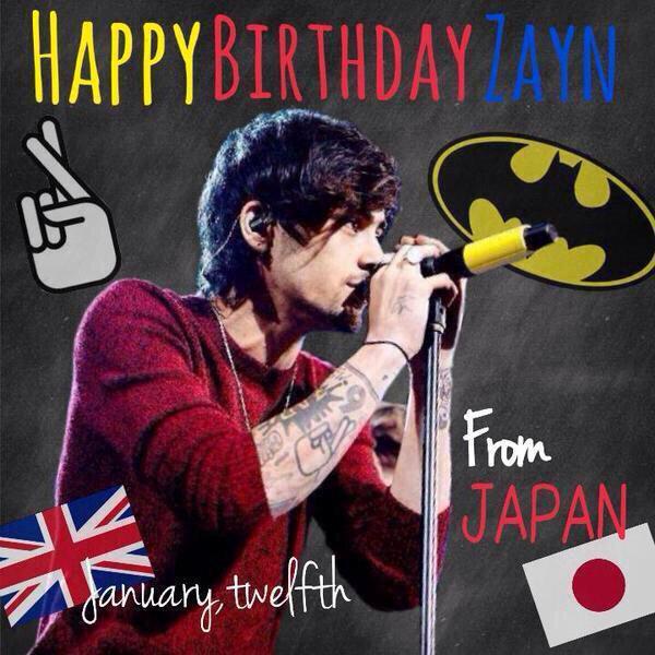  °  Happy Birthday °  Zayn Malik:)                 \\   / 