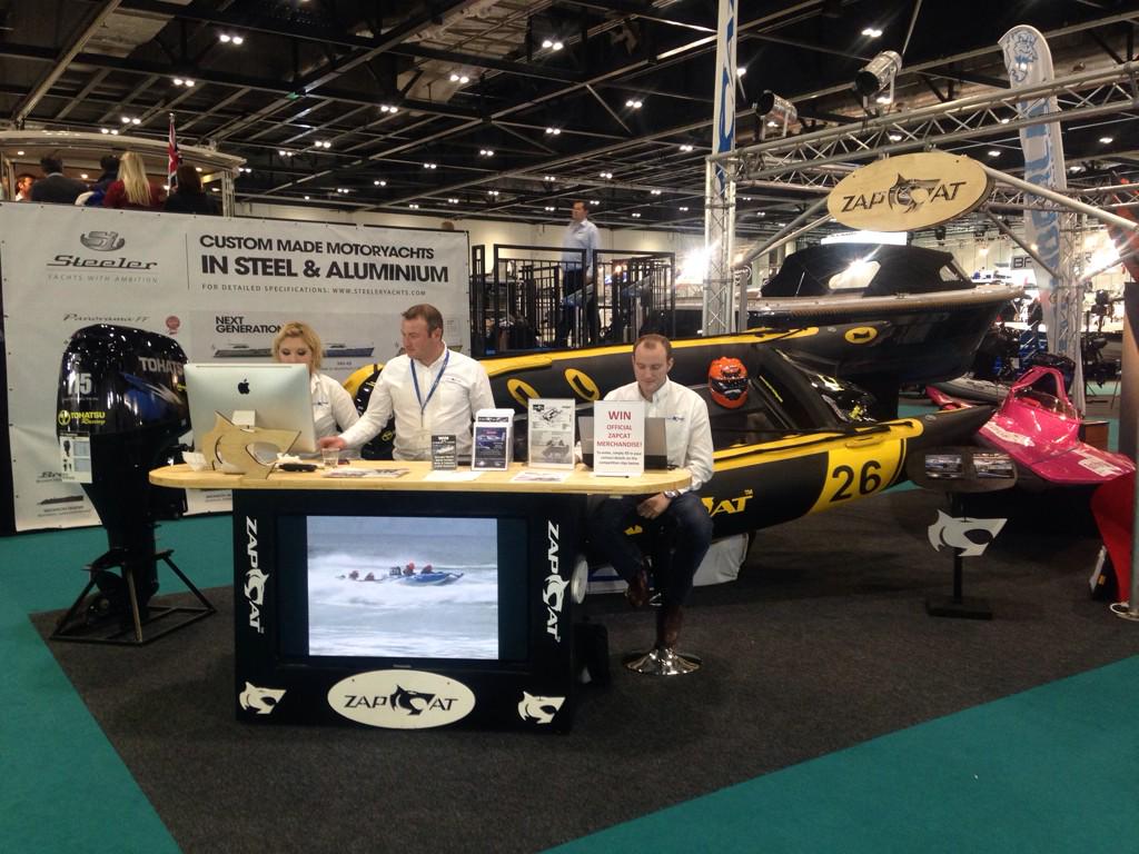 Check out the <a href="/zapcatracing/">Zapcat Racing</a> at the London Boat Show <a href="/LoveBoatShows/">Love Boat Shows</a> with their amazing boats and Uni segways