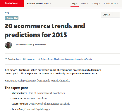neemtree's tweet photo. Yep! eDMs, delivery. Nope: social shopping. 2015 #ecommerce predictions by https://t.co/lqIb3n3Yhv http://t.co/vZ7KXpdZHi