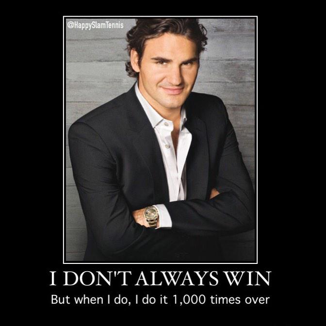 happyslamtennis's tweet photo. Congrats @rogerfederer on this win and the other 999 that it joins!!! #1kWin #RecordRoger http://t.co/kuuN4XGN3v