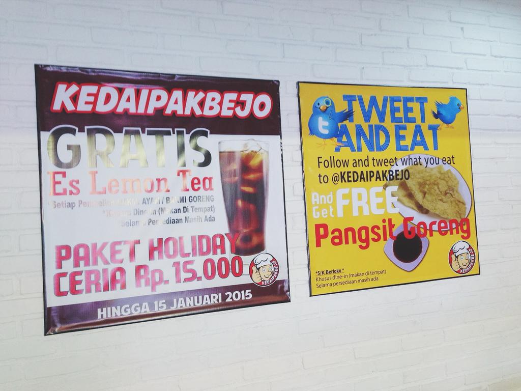 Lapar? Ayo langsung aja dateng ke whimsey bintaro! Ada @KEDAIPAKBEJO dengan menu paket holidaynya 😆