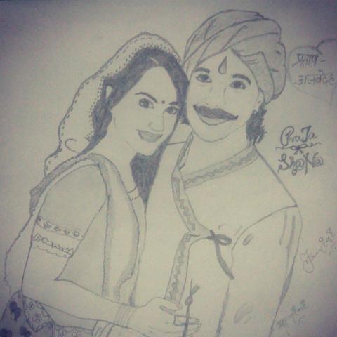 Sshanafc's tweet photo. RT If its cute 
A cute sketch of @RParulkar  nd @SSharadMalhotra  @SonyTV :) made by a fan http://t.co/FyHzEXBFit