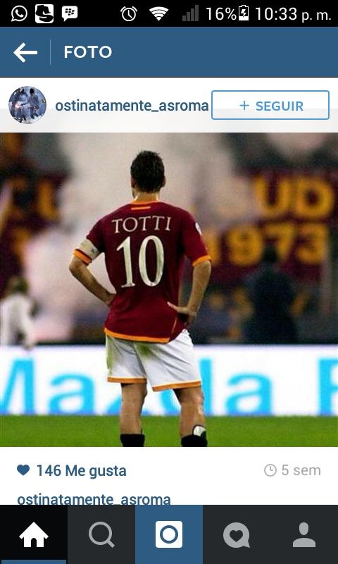 Lenin_94's tweet photo. El eterno Totti, pone el descuento, Roma 1 vs Lazio 2 http://t.co/4YRQ8BR4MC