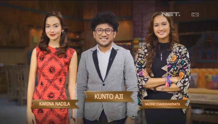 mdtvindonesia's tweet photo. Semakin meriah @Ini_Talkshow malam ini dgn kehadiran @nadinelist @KuntoAjiW @karinadila #IniTalkshowNETpembalap http://t.co/ubFRhMtSo5