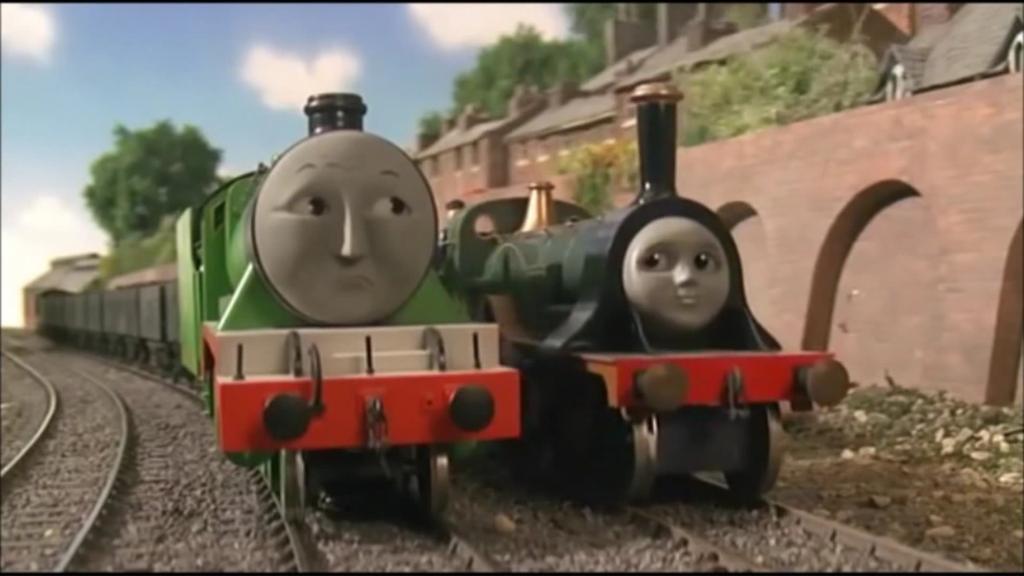 thomas20148's tweet photo. ｴﾐﾘｰ(Emily):深緑色の女の子蒸気機関車｡自分専用の客車を持っている｡車体の真ん中にある大きな動輪が特徴｡いつも他の仲間を気遣っている優しい機関車だが､時に怒りっぽい所もあれば怖がりな部分がある｡第8期から車止めが銀色になる｡ http://t.co/sJMHOwSO4g