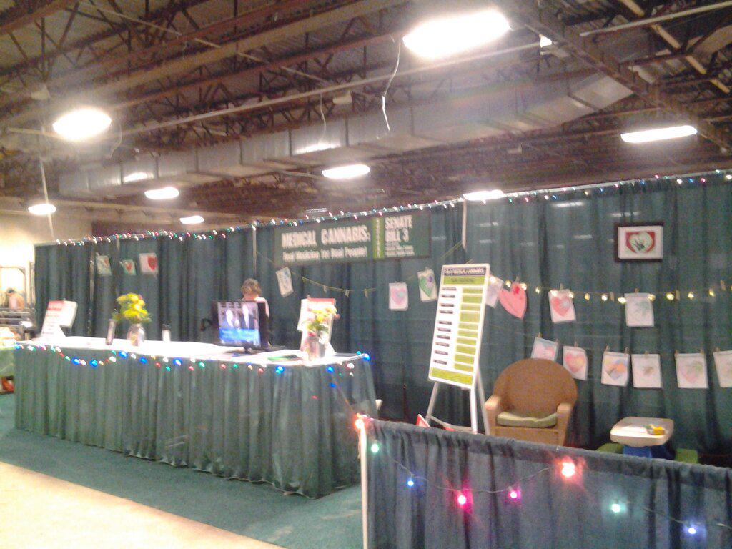 stevenwtodd's tweet photo. @stevehoenstine @dibb_diana @MMJ4Lorelei @TomUnderwood9 -TY4RT-
#CampaignForCompassion #SB3 #MMJ  PA Farm Show booth http://t.co/PBwZ8LuEK4
