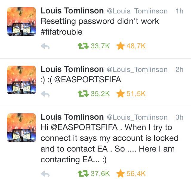 Potterhead_Lucy's tweet photo. Louis and his #fifatrouble ๐ xx http://t.co/Xf5ZumCg2W