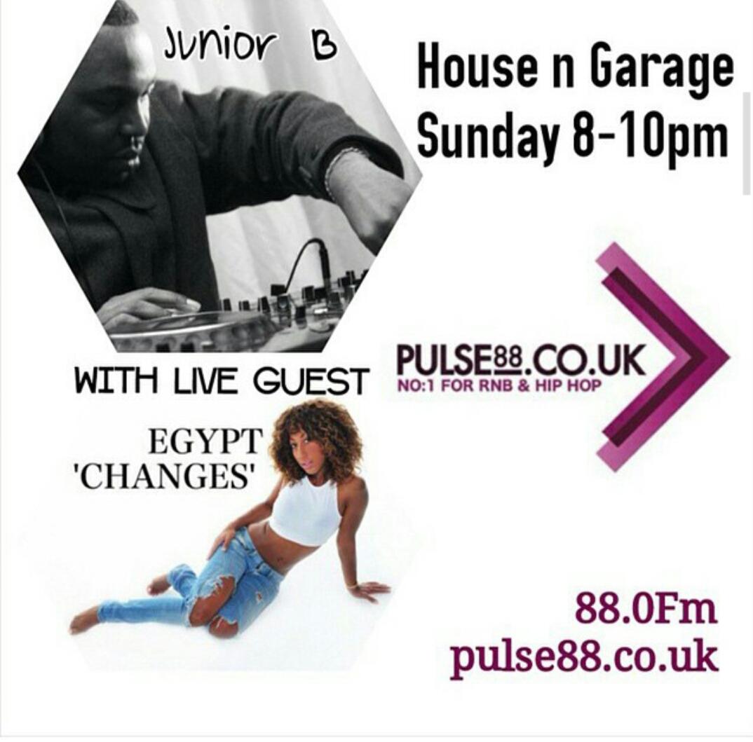 Yep <a href="/Egyptofficial/">Egypt</a> is back and she working Tune In 8pm <a href="/Pulse88radio/">Pulse88 London</a> with Junior B music and interview #house #garage
