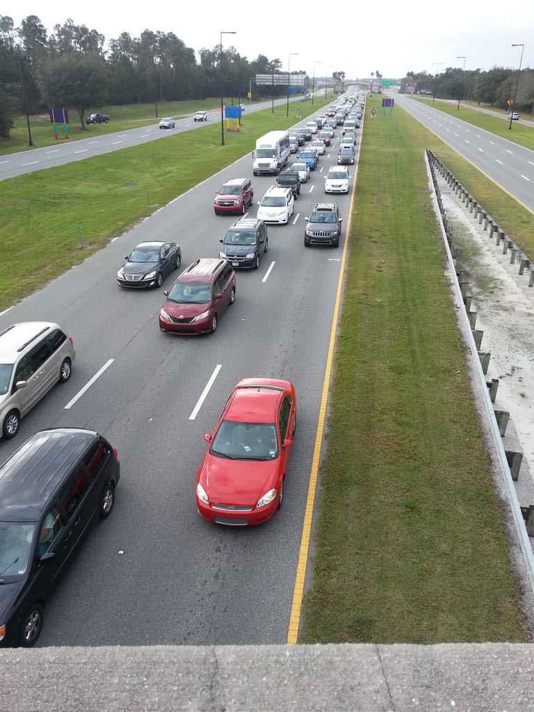 shazamaramack's tweet photo. Haha, you're stuck in traffic because of me. #WDWMarathon http://t.co/UzaxpQL7V3
