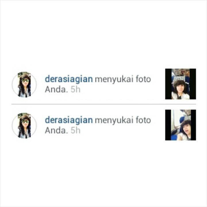 Di like (lagi) sma ka <a href="/deraa93/">dherasiagian</a> makasih ka :*{}♥
