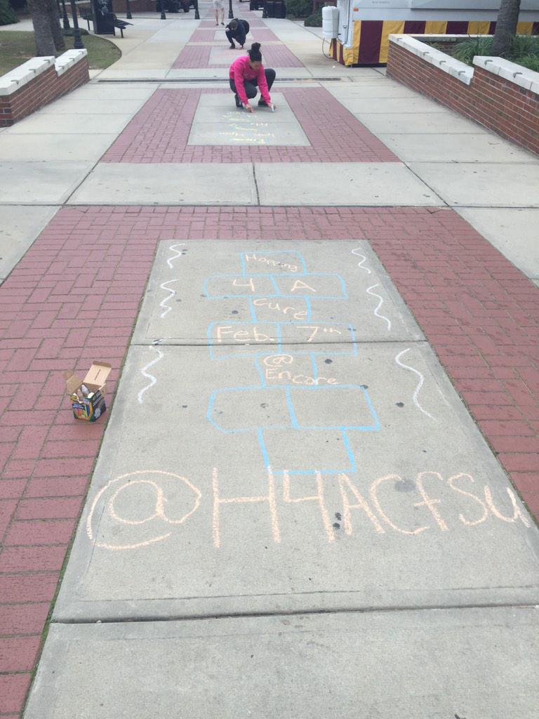 H4ACFSU's tweet photo. Play some hopscotch on campus! #H4ACfsu For tickets go to http://t.co/Uh8kfPfckU http://t.co/eDUr9uV5lB