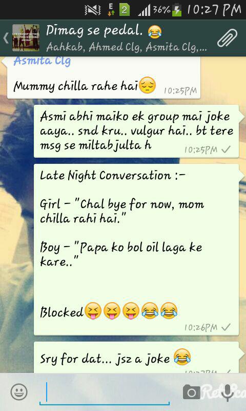Best conversation. #facepalm #blocked #WhatsApp