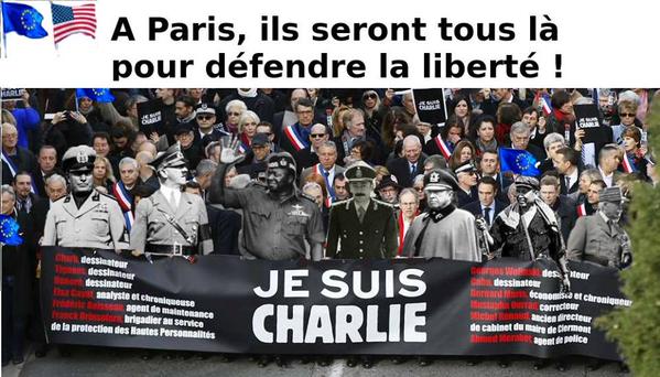 Alex___Pinheiro's tweet image. "@OOz_OOz A Paris, ils seront tous lá pour défendre la liberte  !"
  #CharlieHebdoFalseFlag #MarcheRépubicaine