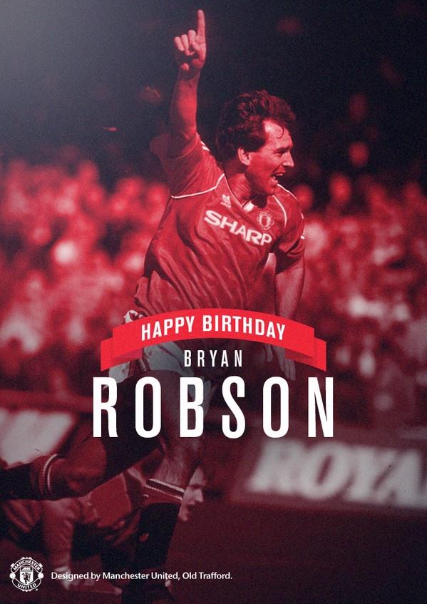 Happy 58th birthday to Legend Manchester United, Bryan Robson. 