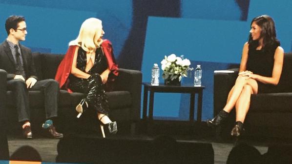 yruspeechless's tweet photo. Lady Gaga at #wme15 in San Diego (January 9th) - http://t.co/YEKvsdOUDV