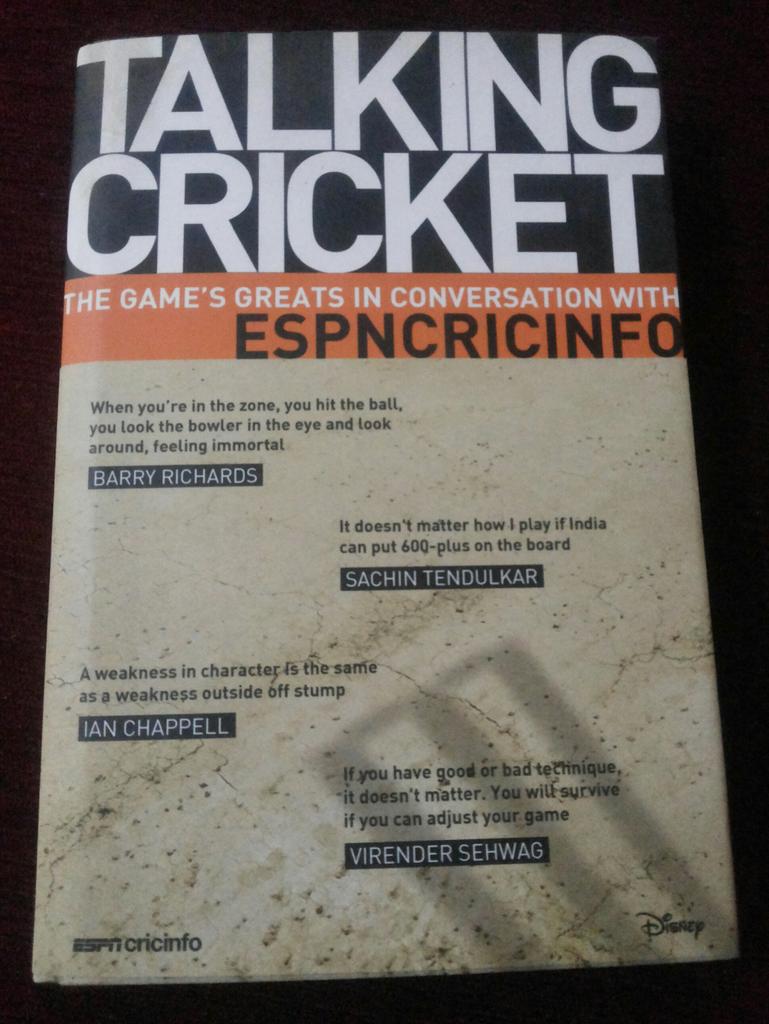 Happy Birthday Rahul Dravid.This book was the reason how I cld meet you not just once bt twice.Special thanks to ESPN 