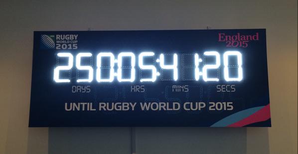 rugbyworldcup's tweet photo. 250 days to go until #RWC2015! http://t.co/Zai6V2lBVP