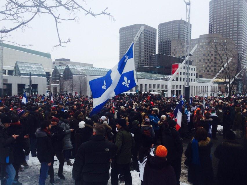 Au nom des 16 morts, des otages et de tous les démocrates, #NousSommesCharlie #Québec #Montreal #MarcheSilencieuse