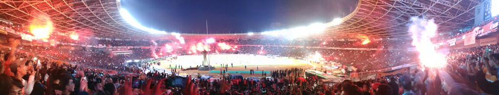 Ultramaniatics's tweet photo. GBK Stadium Jakarta Full House for #TrofeoPersija2015 today 
2of3 http://t.co/h3ZL6vv4l3