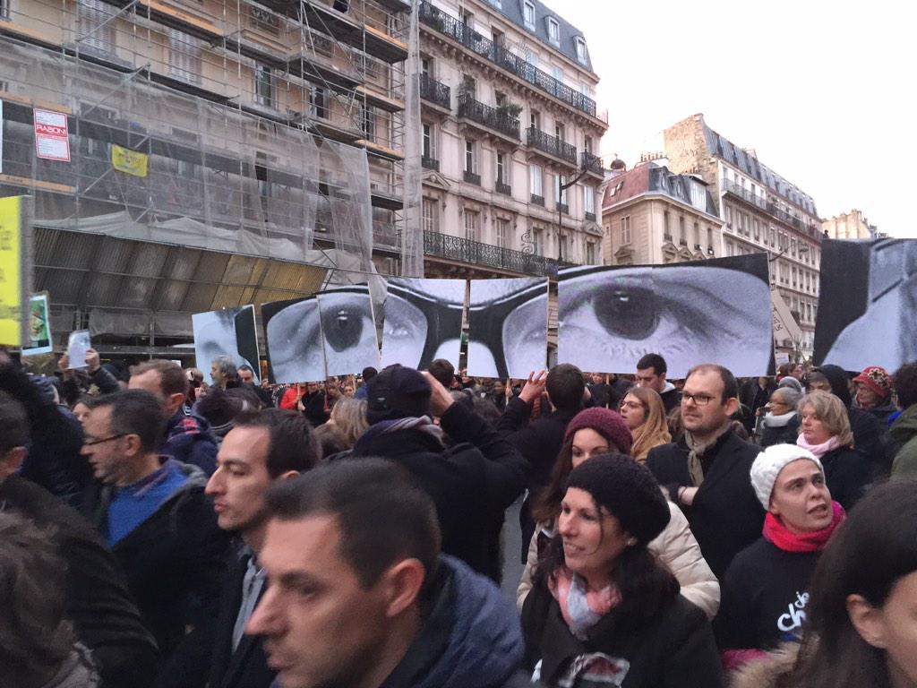 ftapiro's tweet image. Charb defile avec nous