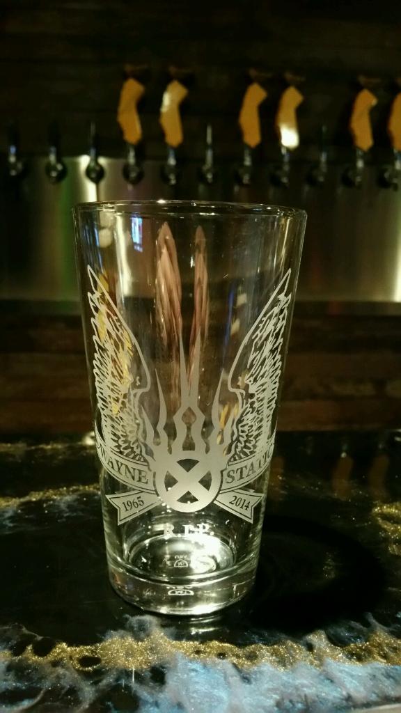 IAmWayneStatic's tweet photo. This Shot Glass will be available at the Memorial Show at the Whisky January 20th . http://t.co/aiNrKsyCer