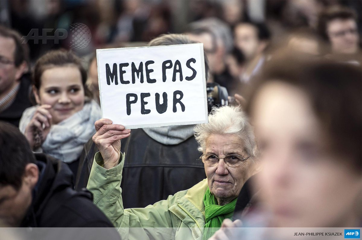 afpfr's tweet photo. #JeSuisCharlie Lyon : 300.000 manifestants selon la police, soit 1/4 de l'agglomération http://t.co/HlDfLClMp7 (photo @JpKphotographer #AFP)