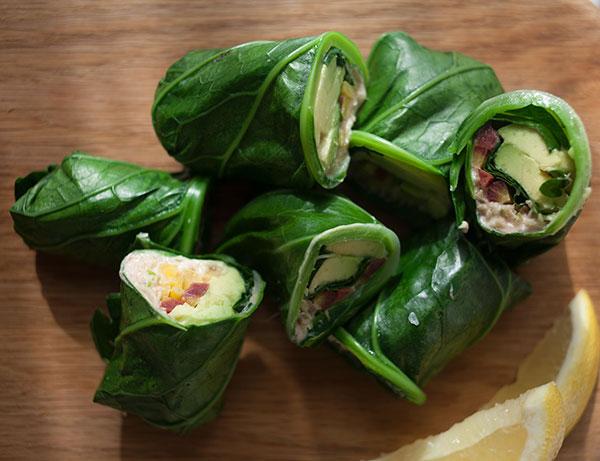 PBS's tweet photo. Makecollard green wraps for a healthy, flexible lunch idea from @PBSFood. Recipe:
 http://t.co/0VkbgjLtGN http://t.co/WveBbBM1fh