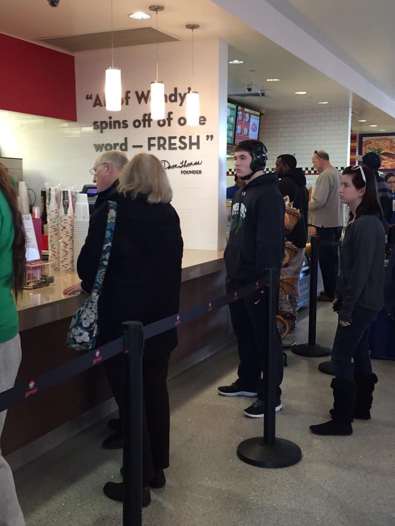 when you're so dedicated to wrestling and you order Wendy's with your headgear on <a href="/SwegWrestler/">mike</a>