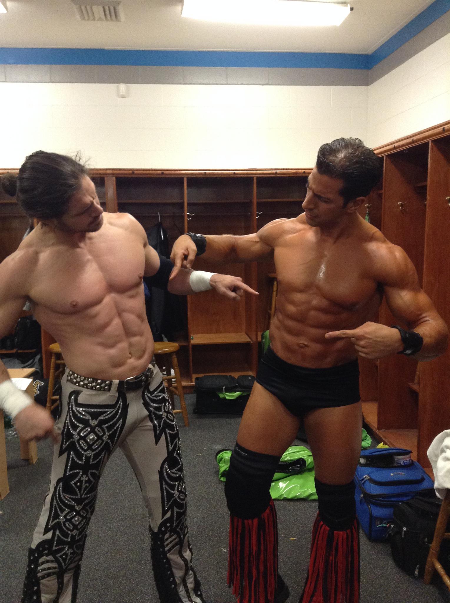 John Morrison on X: "Haha! #Backstage RT @GiovanniRoselli: myself &  @TheRealMorrison attempting 2 count how many abs we have  http://t.co/UBTPm7XvoE" / X