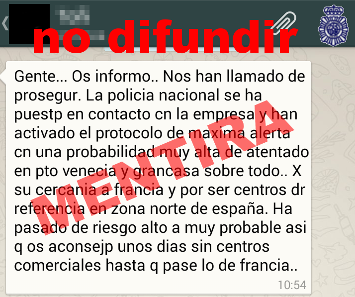 Los #TontosDelBulo aprovechan para crear psicosis de atentado... Atiende  sólo a fuentes oficiales y haz vida normal